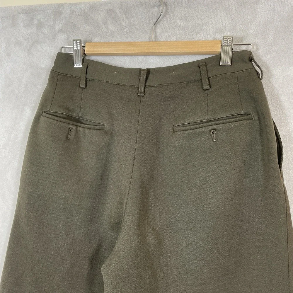 40s 50s Drop Loop Gabardine Pants Slacks Mens 28x28 Rockabilly True VTG Waldes